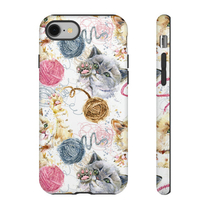 Cute Kitten Pattern - Protective Phone Case