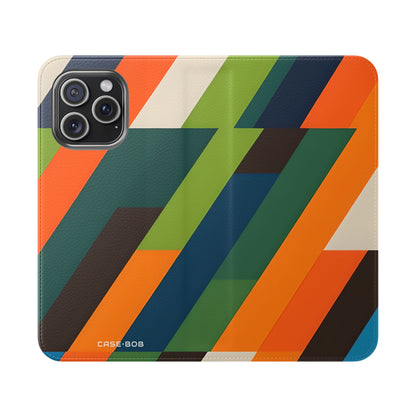 Zigzag-raitoja - iPhone 15 Pro Max - Case - Lompakko