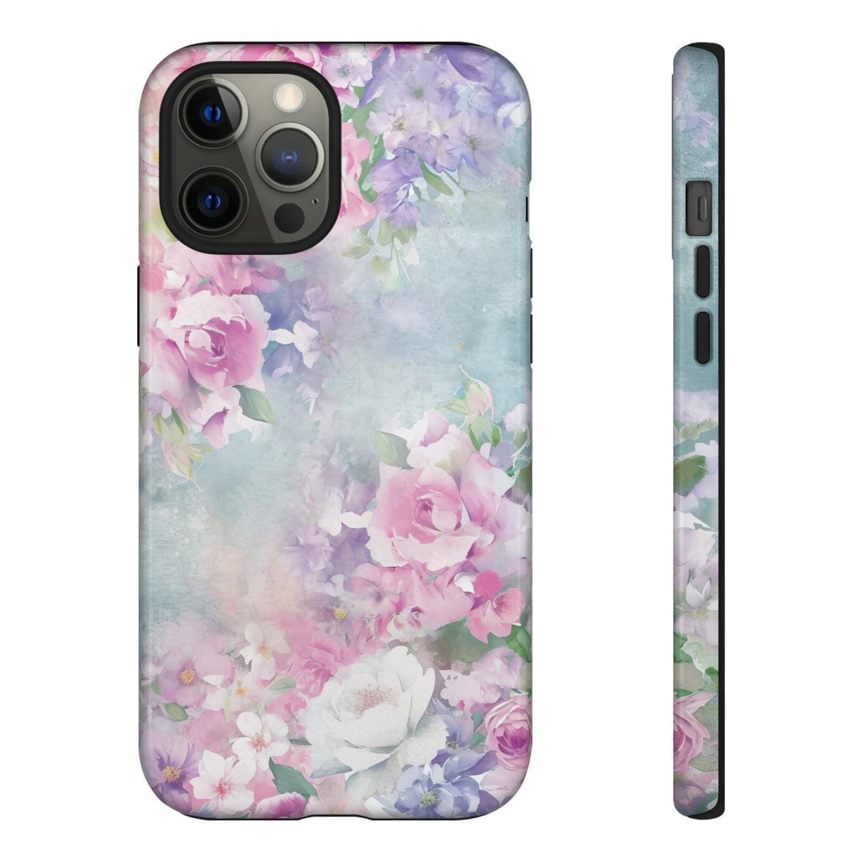 Floral Pastel Whisper - Protective Phone Case