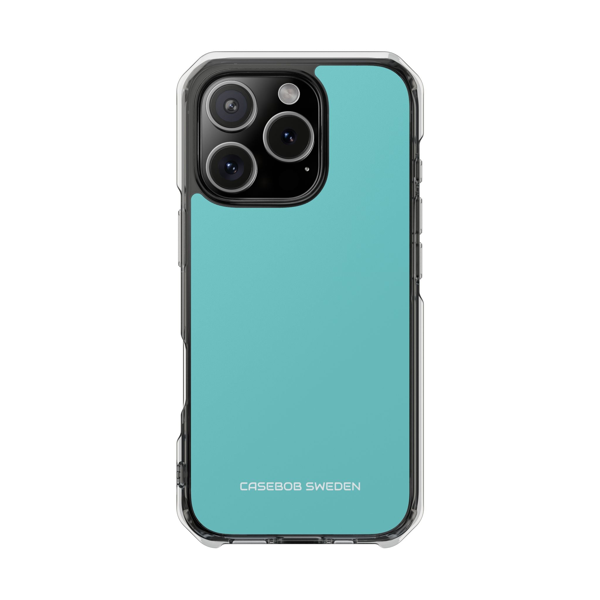 Turquoise Blue - Clear Impact iPhone 16 Phone Case