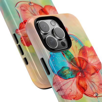 Ethereal Glass Flower iPhone 16 | Tough+ Phone Case