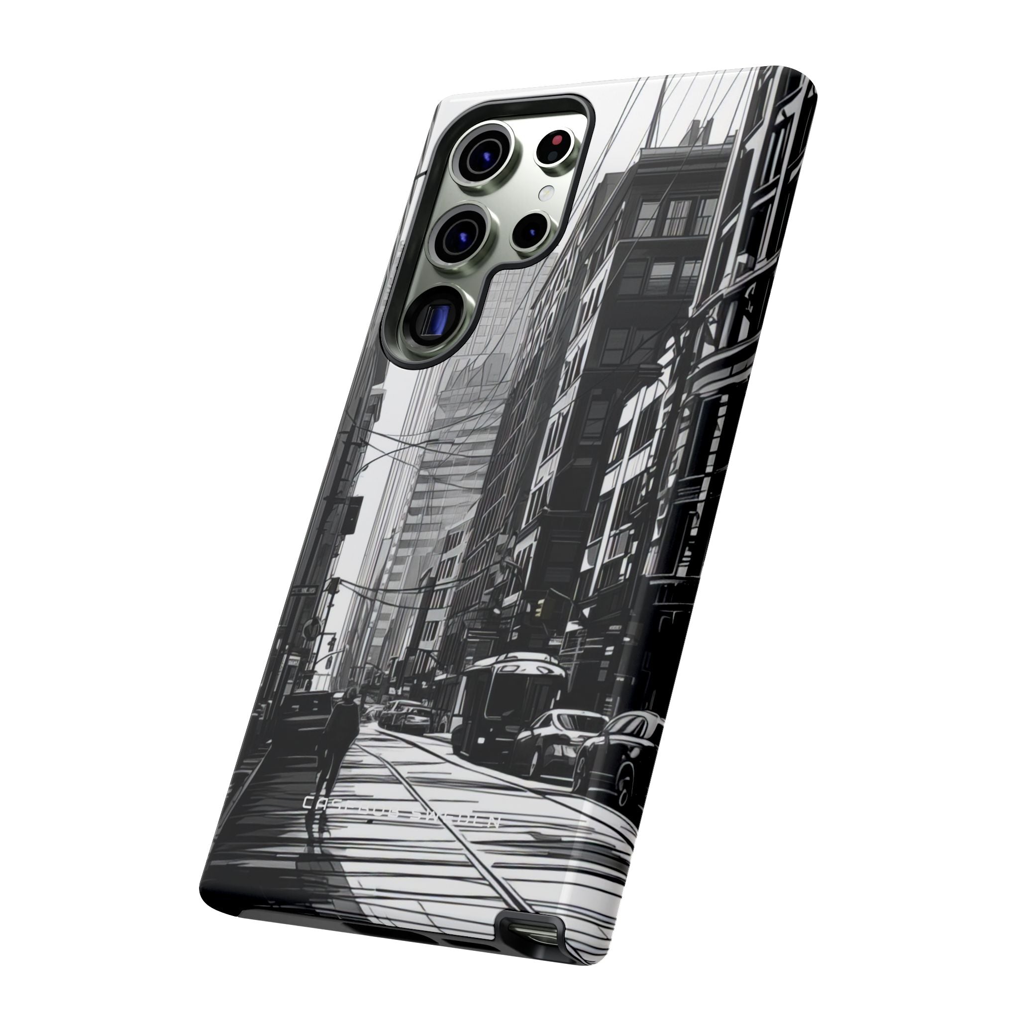 Urban Cityscape Line Perspective Samsung S23 - Tough Phone Case