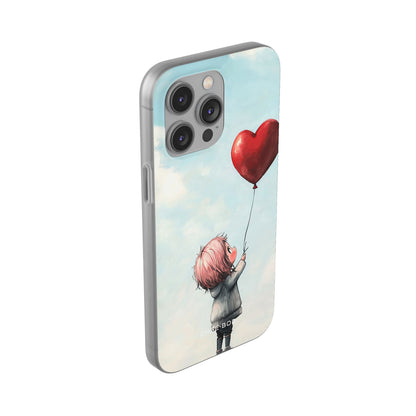 Heart Balloon Glow iPhone 14 Pro Max Case - Soft