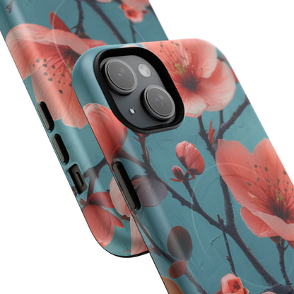 Floral Harmony Burst iPhone 15 | Tough+ Phone Case