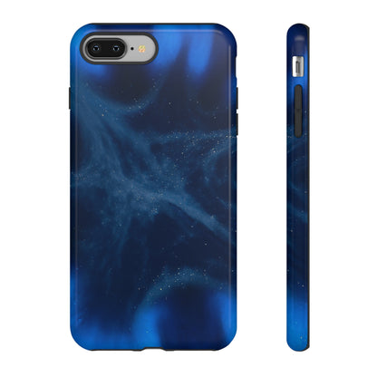 Blue Space Ink Art iPhone Case (Protective) iPhone 8 Plus Glossy Phone Case