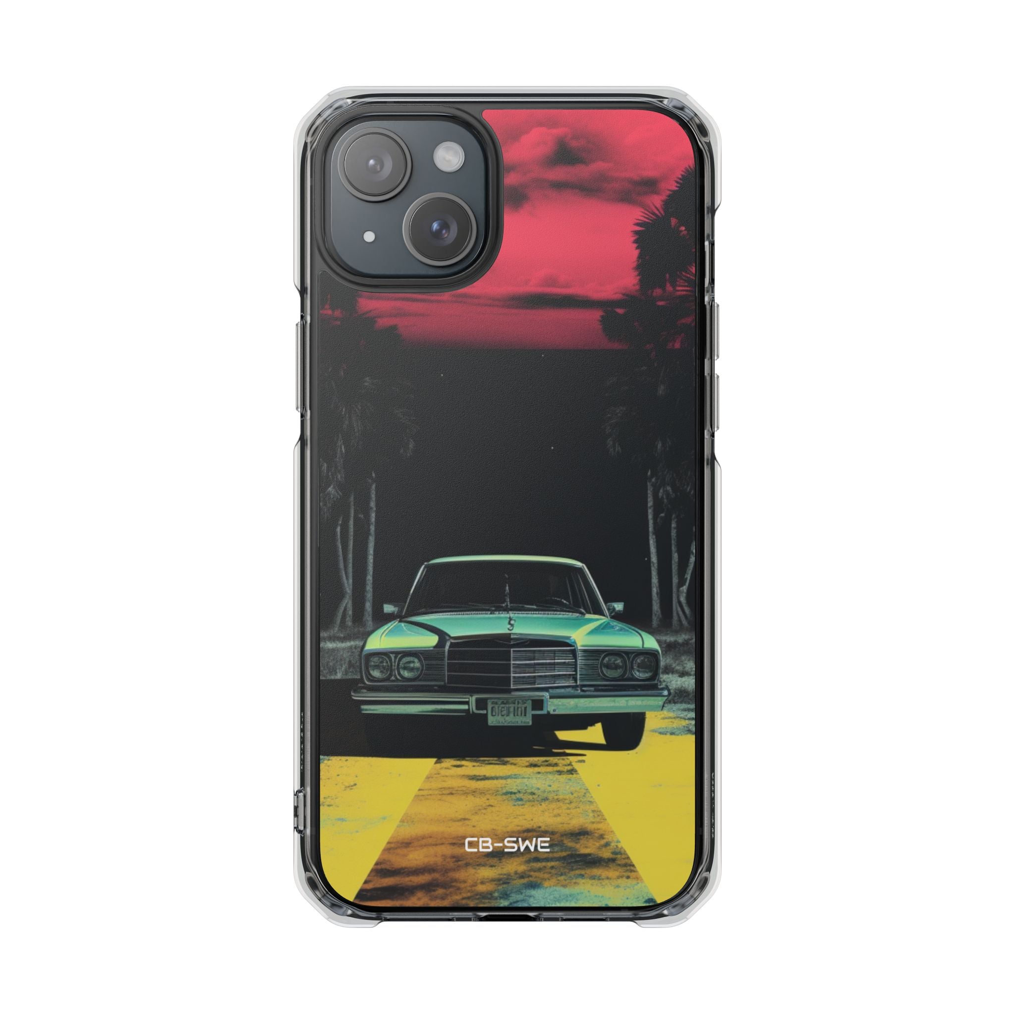 Retro Futuristic Nightscape iPhone Case - Impact