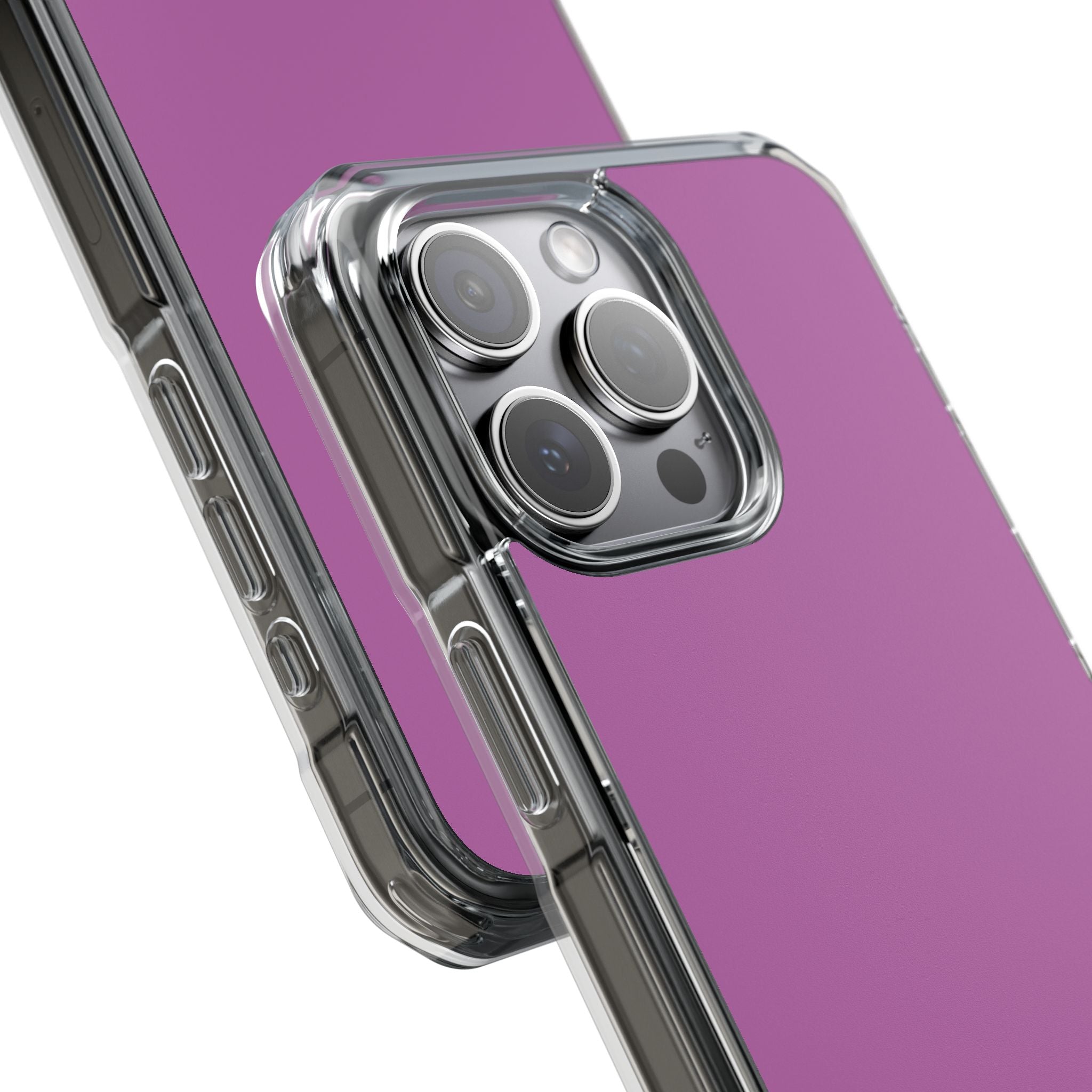 Radiant Orchid - Clear Impact Case for iPhone