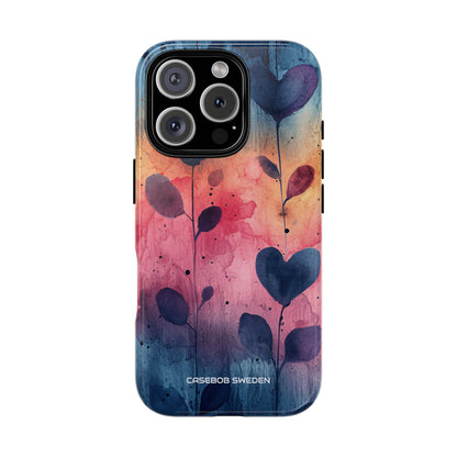 Watercolor Heart Art - Tough iPhone 16 Phone Case