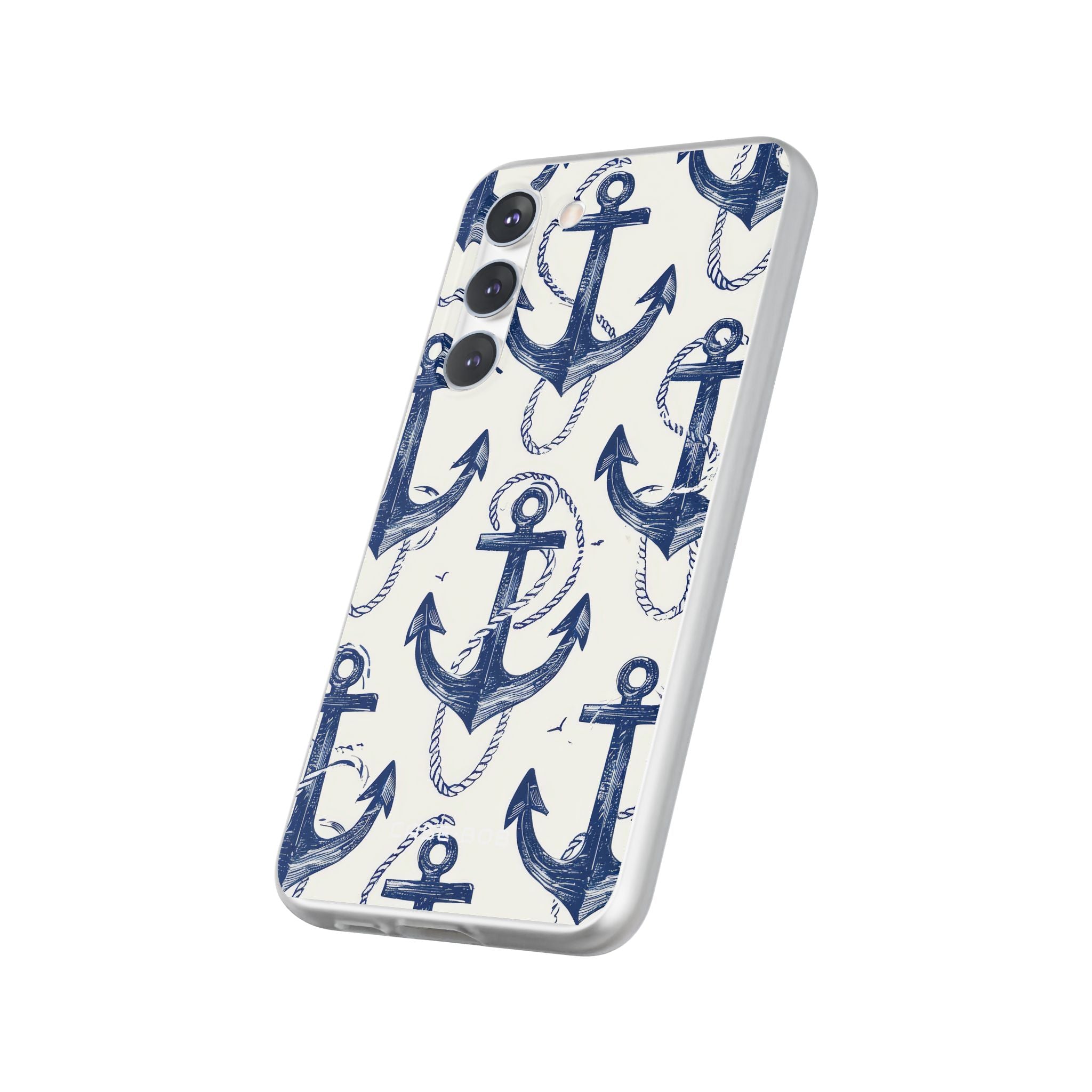 Navy Anchor Loop Samsung S23 Plus Case - Soft