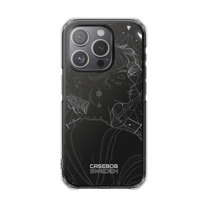 Celestial Bloom Silhouette iPhone 15 - Impact Clear+