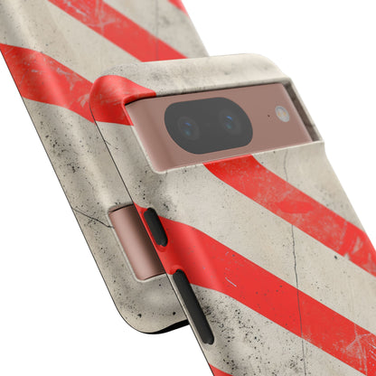 Striker Crimson Stripes Google Pixel 8 - Tough Phone Case