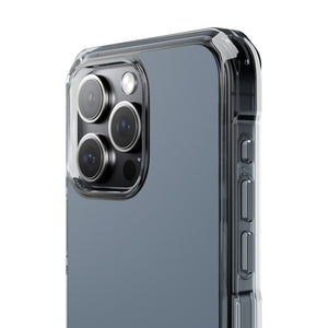 Slate Gray | Phone Case for iPhone (Clear Impact Case - Magnetic)