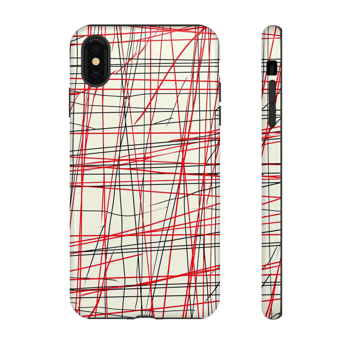 Red Line Minimalist - Protective Phone Case