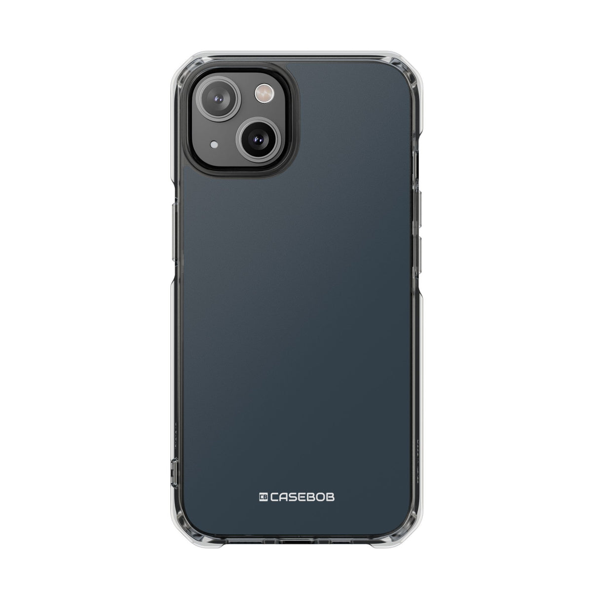 Charcoal Black | Phone Case for iPhone (Clear Impact Case - Magnetic)