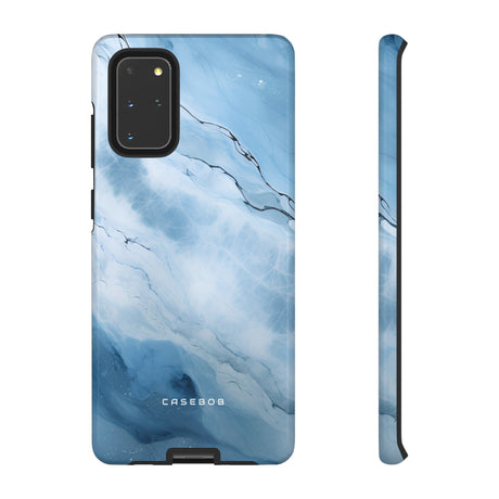 Light Navy Marble - Protective Phone Case