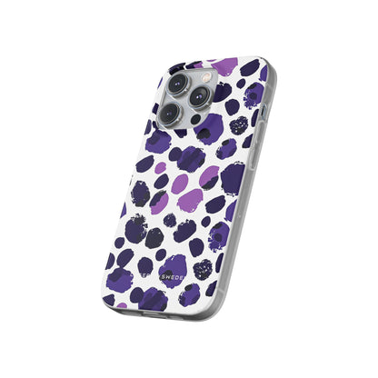 Purple Inkblots iPhone 14 - Flexi Phone Case