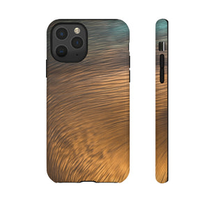 Golden Strokes Ink Art iPhone Case (Protective) iPhone 11 Pro Glossy Phone Case