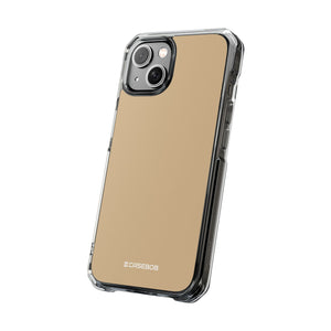 Tan Color | Phone Case for iPhone (Clear Impact Case - Magnetic)