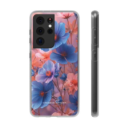 Harmonious Blooming Blues and Pinks Samsung S21 - Flexi Phone Case