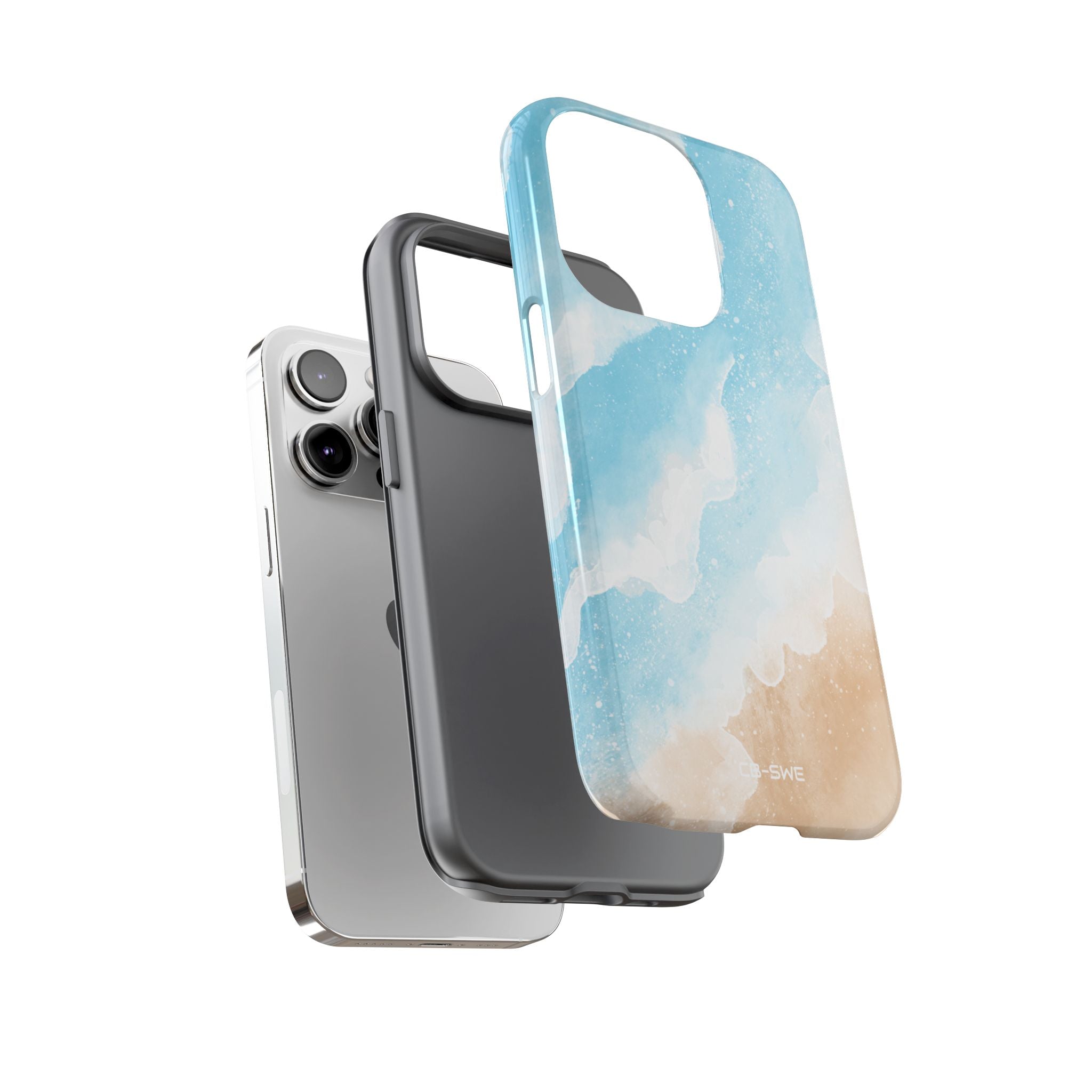 Serene Coastal Whispers - iPhone Case