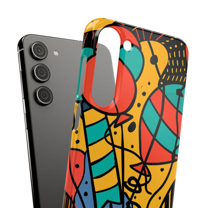 Playful Lines in Motion Samsung S23 - Slim Phone Case