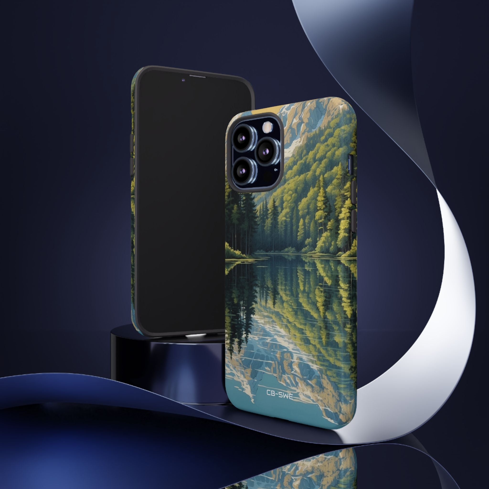 Mountain Peaks Reflect - iPhone Case