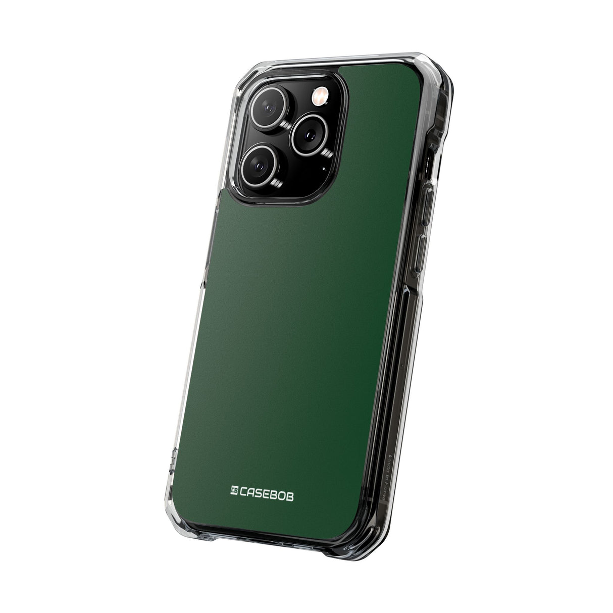 Waldgrün | Handyhülle für iPhone (Clear Impact Case – Magnetisch)