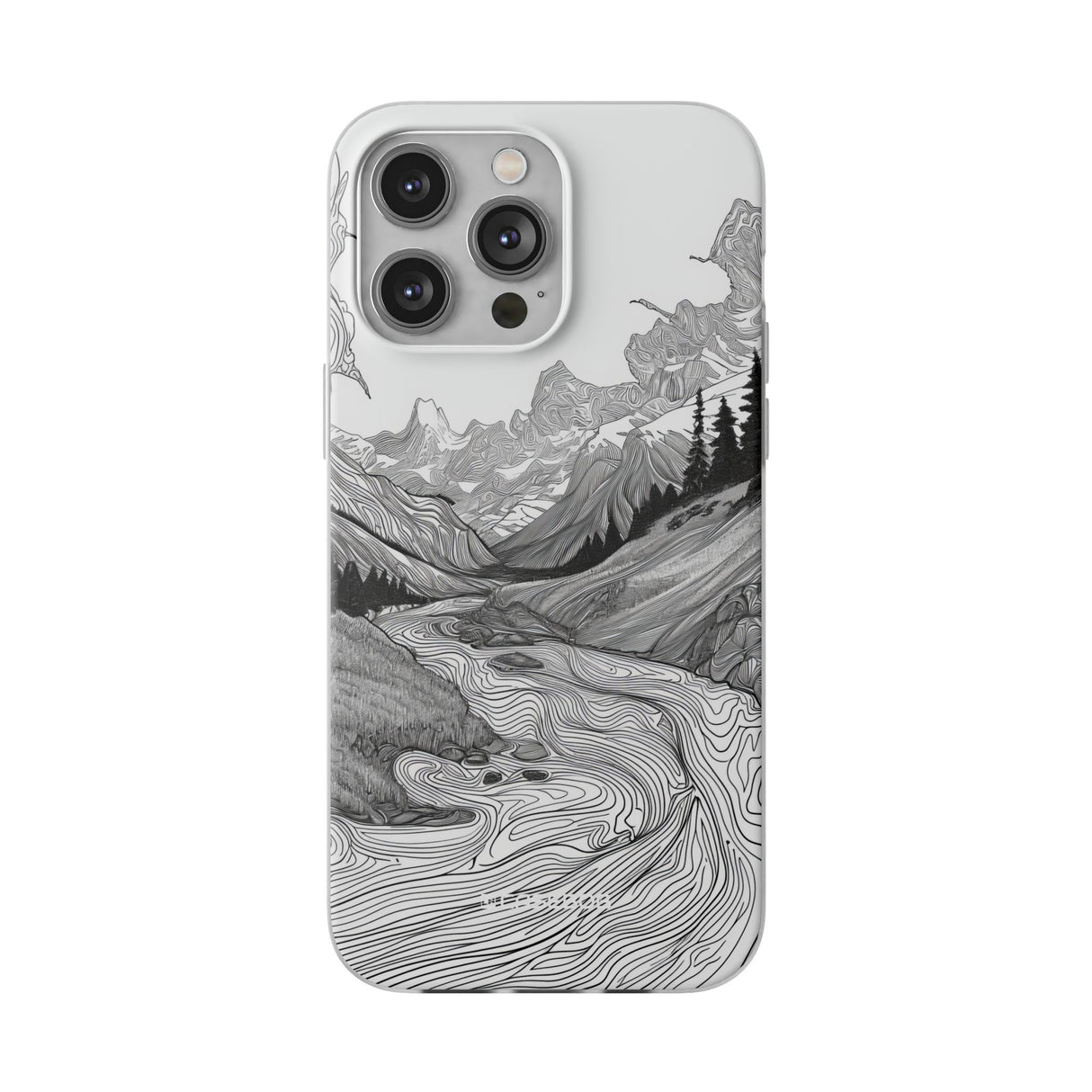 Monochrome Serenity | Flexible Phone Case for iPhone