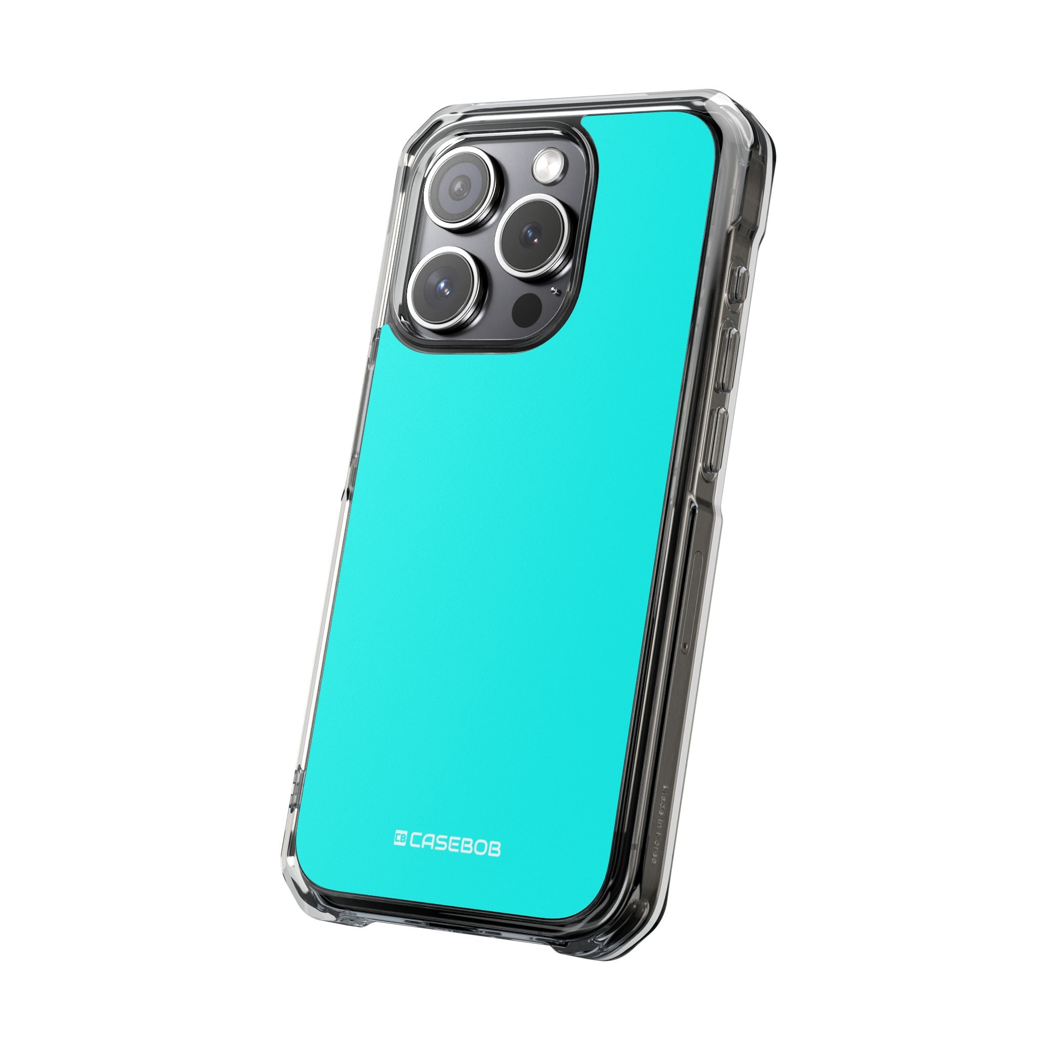 Fluorescent Blue - Clear Impact Case for iPhone