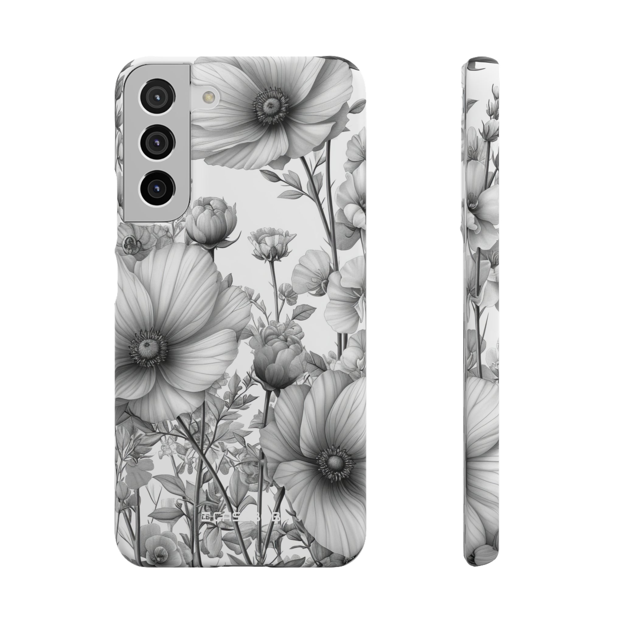 Monochrome Flora | Slim Phone Case for Samsung