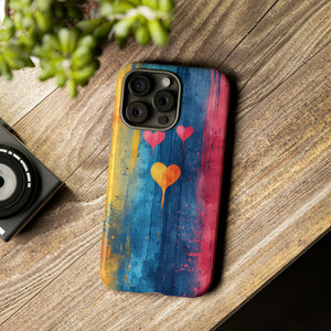 Watercolor Stripe Bliss - Protective Phone Case