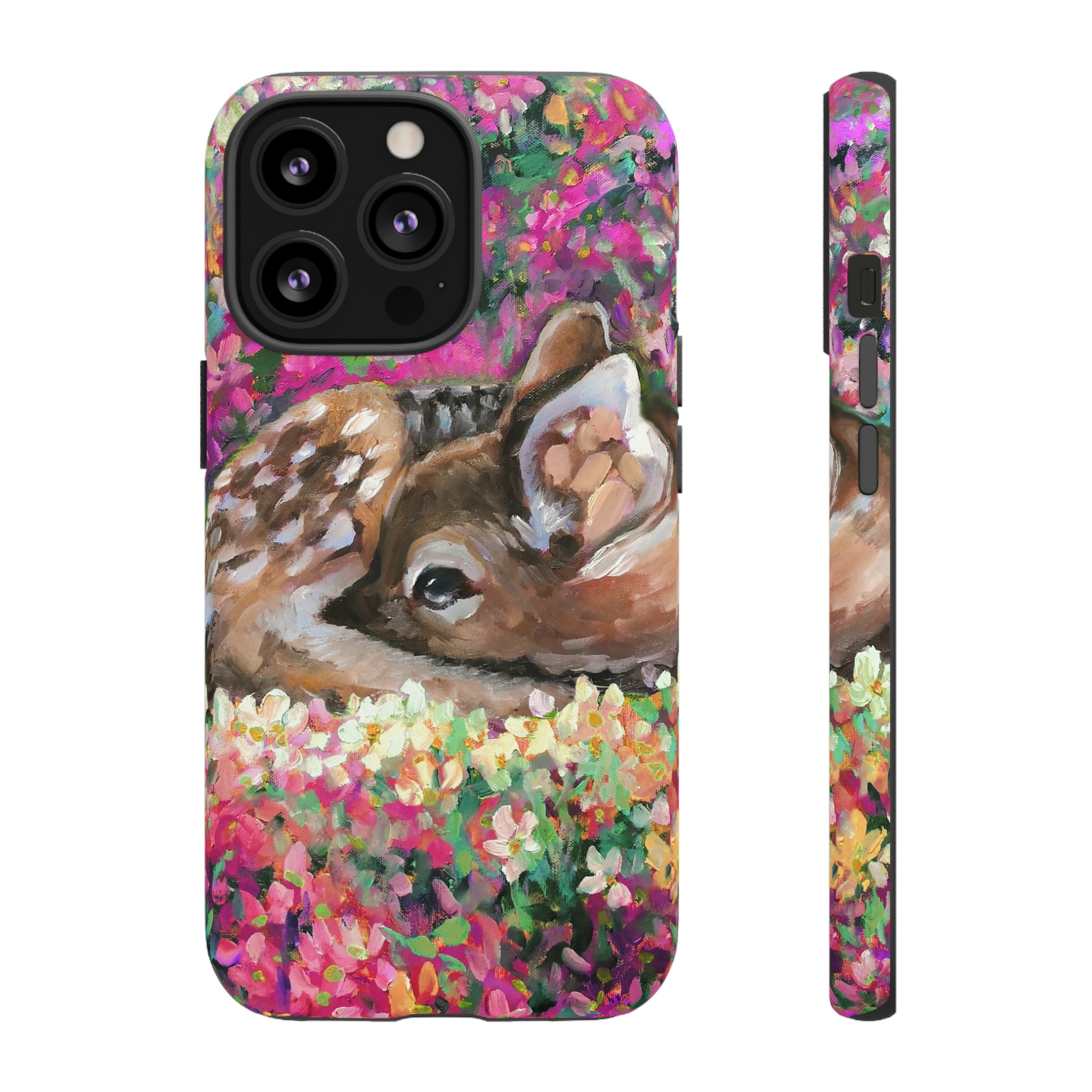 Oil painting - Young Deer - Protective Phone Case