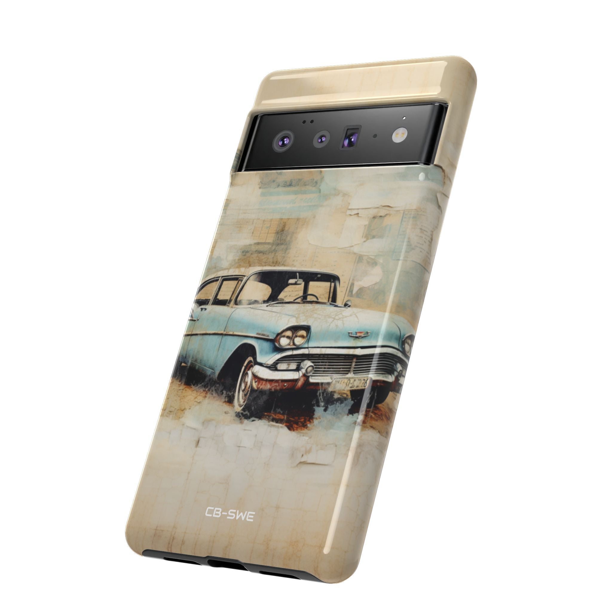 Vintage Car Collage - Google Pixel Case