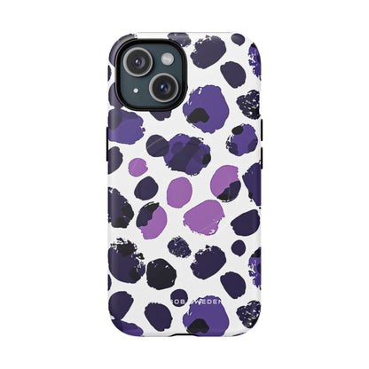 Purple Inkblots iPhone 15 | Tough+ Phone Case