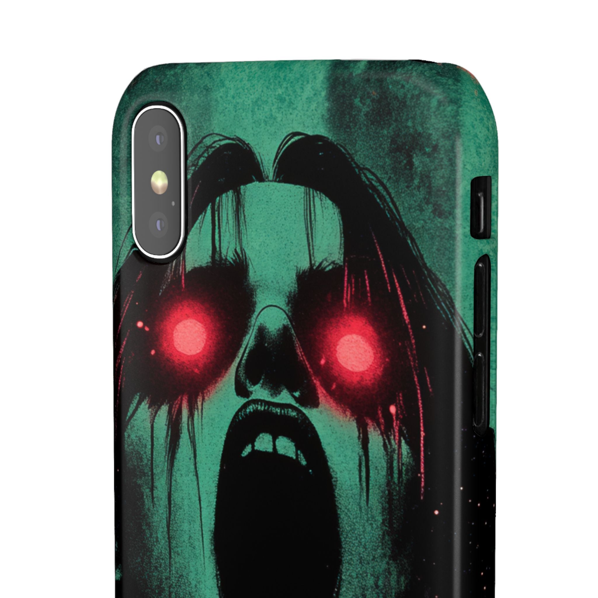 Haunting Glow of Gothic Eyes  iPhone X - Slim Phone Case