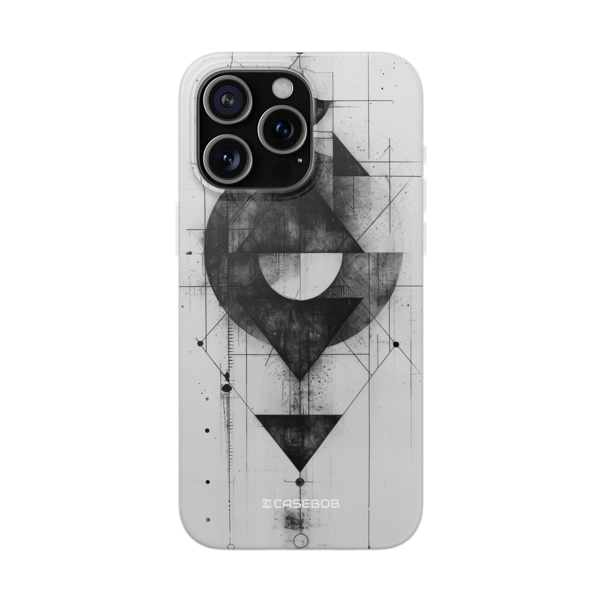 Monochrome Geometry | Flexible Phone Case for iPhone