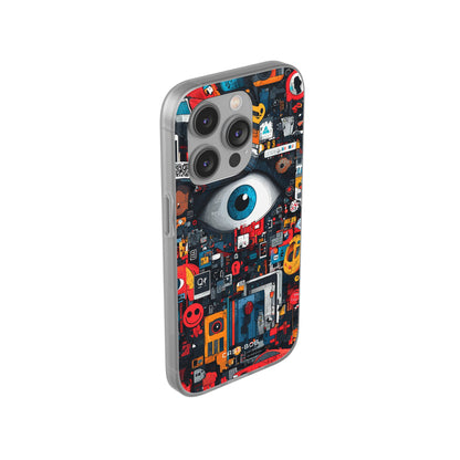 Digital Eye Blue iPhone 14 Pro Case - Soft