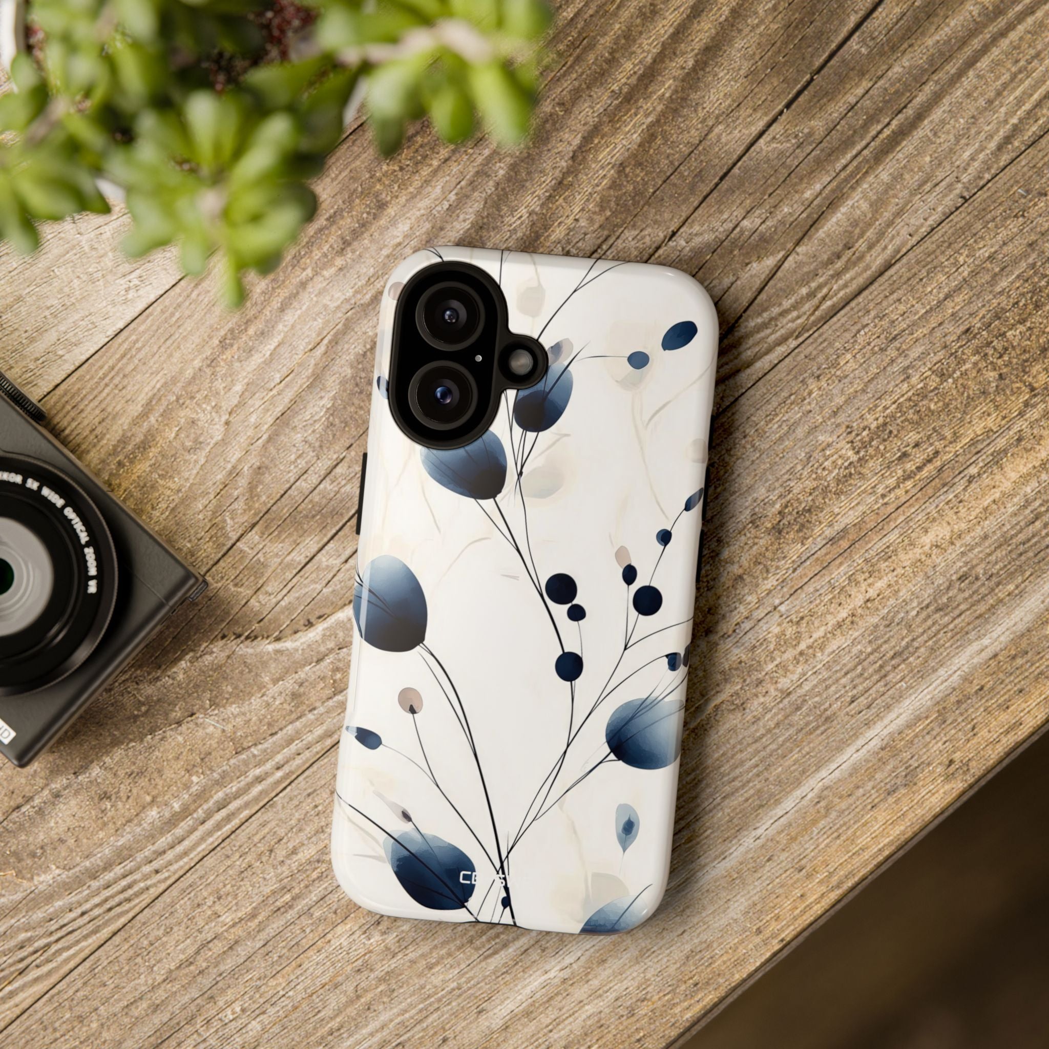 Floral Harmony Blue - iPhone Case
