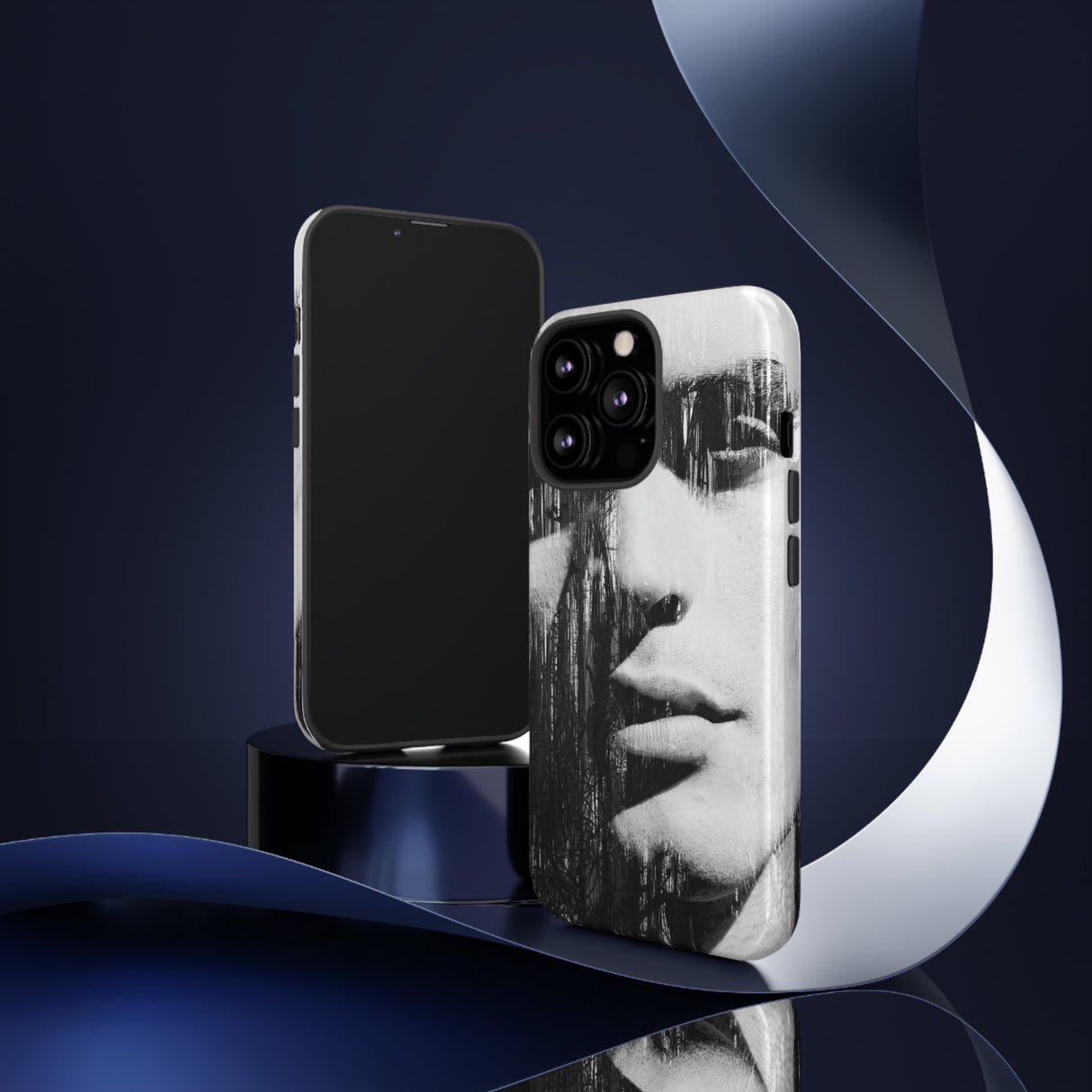 Black & White Pop Art - Protective Phone Case