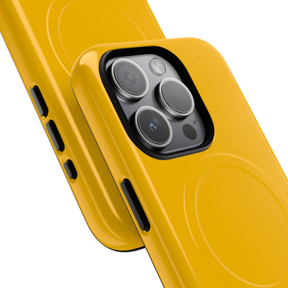 Amber Yellow - Tough + MagSafe® iPhone 15 Phone Case