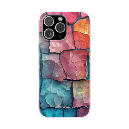 Cracked Earth Mosaic - Flexi iPhone 16 Phone Case