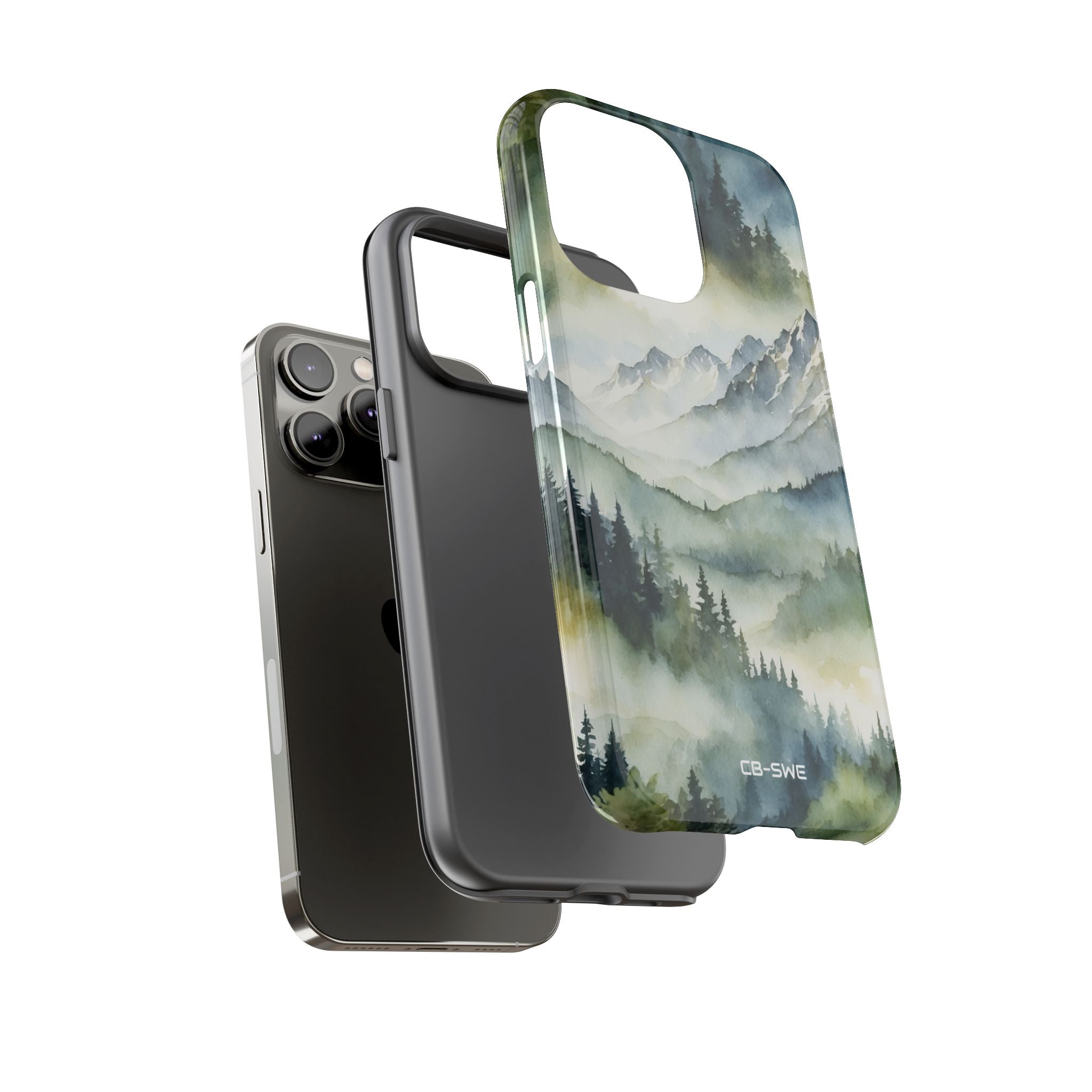 Misty Peaks Emerge - iPhone Case