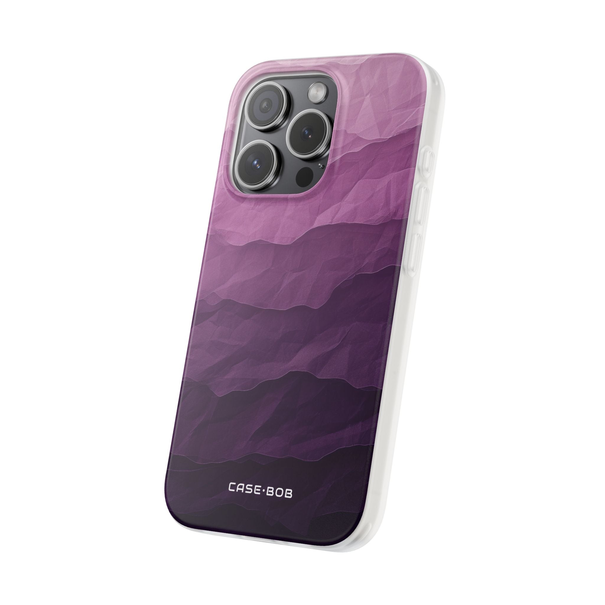 Purple Wave Layers iPhone 15 Pro Case - Soft