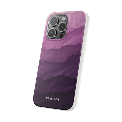 Purple Wave Layers iPhone 15 Pro Case - Soft