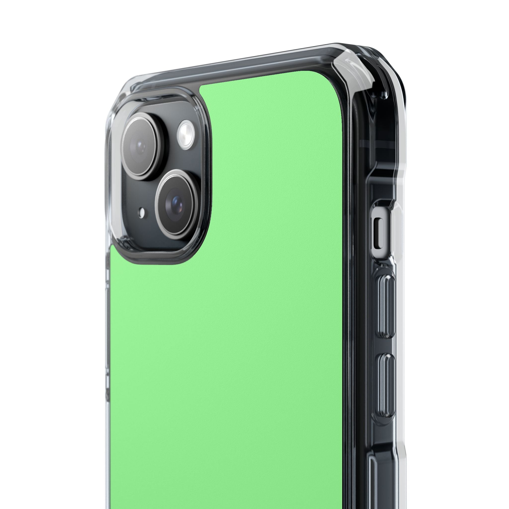 Pale Green - Clear Impact Case for iPhone