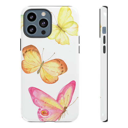 Watercolor Butterflyes - Protective Phone Case