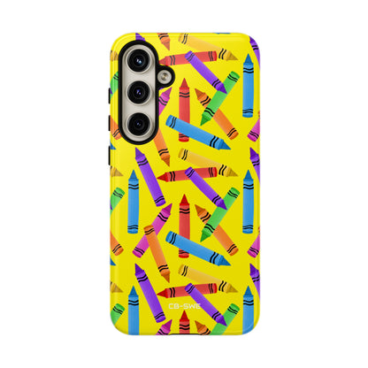Crayons Scatter Playfully - Samsung Case