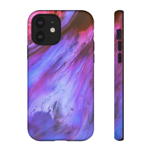 Purple Cosmos Ink Art iPhone Case (Protective) iPhone 12 Matte Phone Case