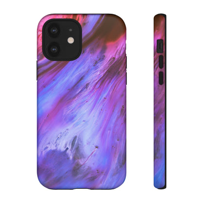 Purple Cosmos Ink Art iPhone Case (Protective) iPhone 12 Matte Phone Case