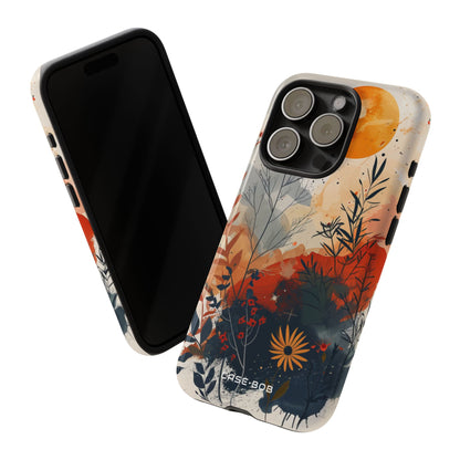 Orange Solstice iPhone 15 Pro Case - Tough